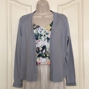 Banana Republic pale slate blue cardigan